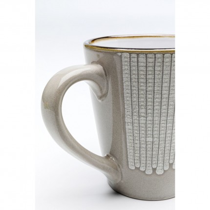Mugs Amalia set de 4 gris Kare Design