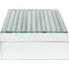 Boîte Elegant argenté 16x8cm