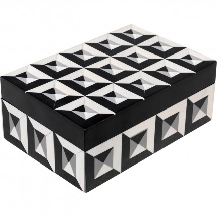 Boîte Jess noire et blanche Kare Design