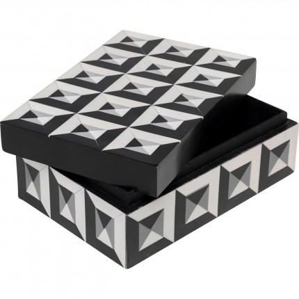 Boîte Jess noire et blanche Kare Design