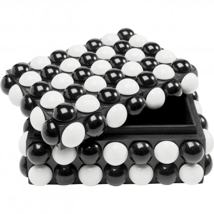 Boîte Polka noire et blanche Kare Design