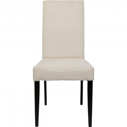 Chaise Econo côtelée crème Kare Design Chaise Econo côtelée crème Kare Design