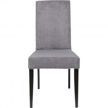 Chaise Econo côtelée grise Kare Design