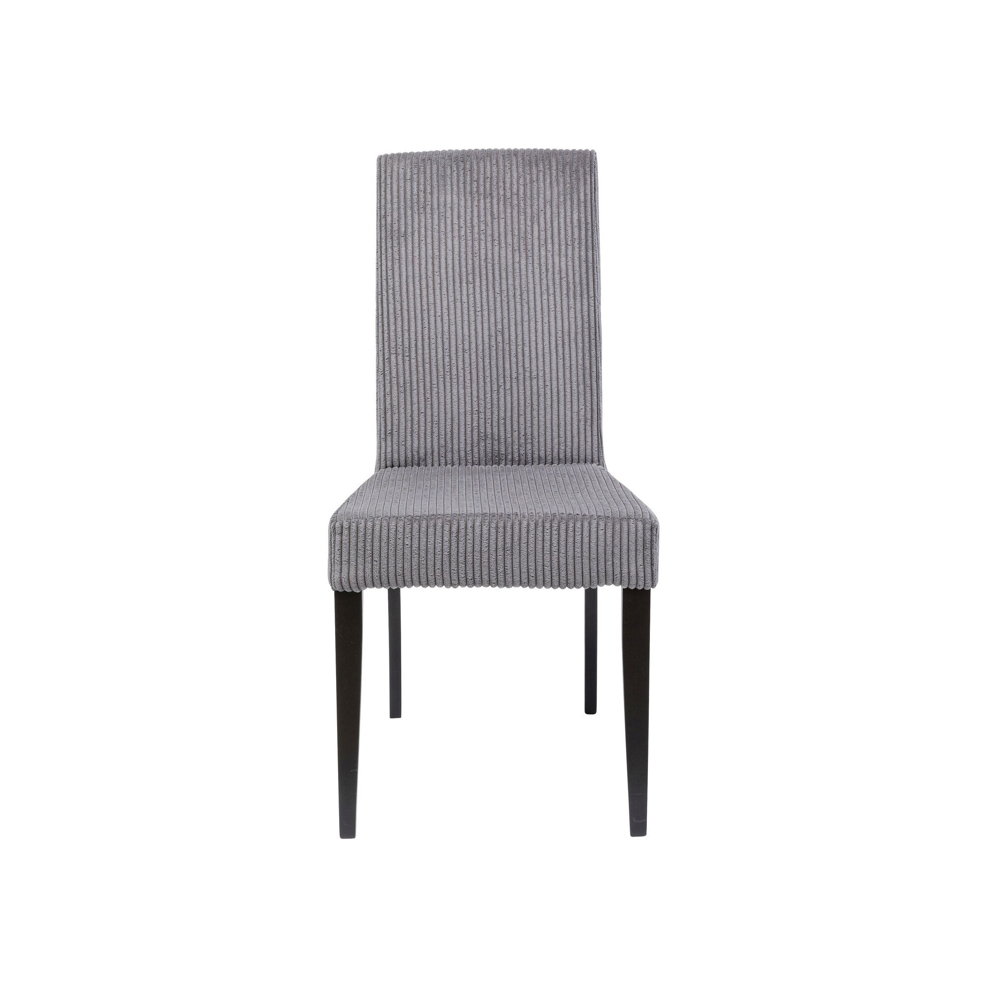 Chaise Econo côtelée grise Kare Design