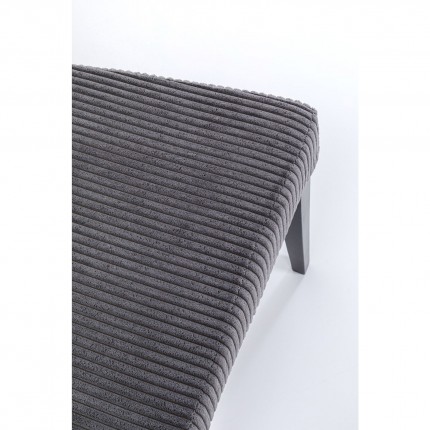 Chaise Econo côtelée grise Kare Design