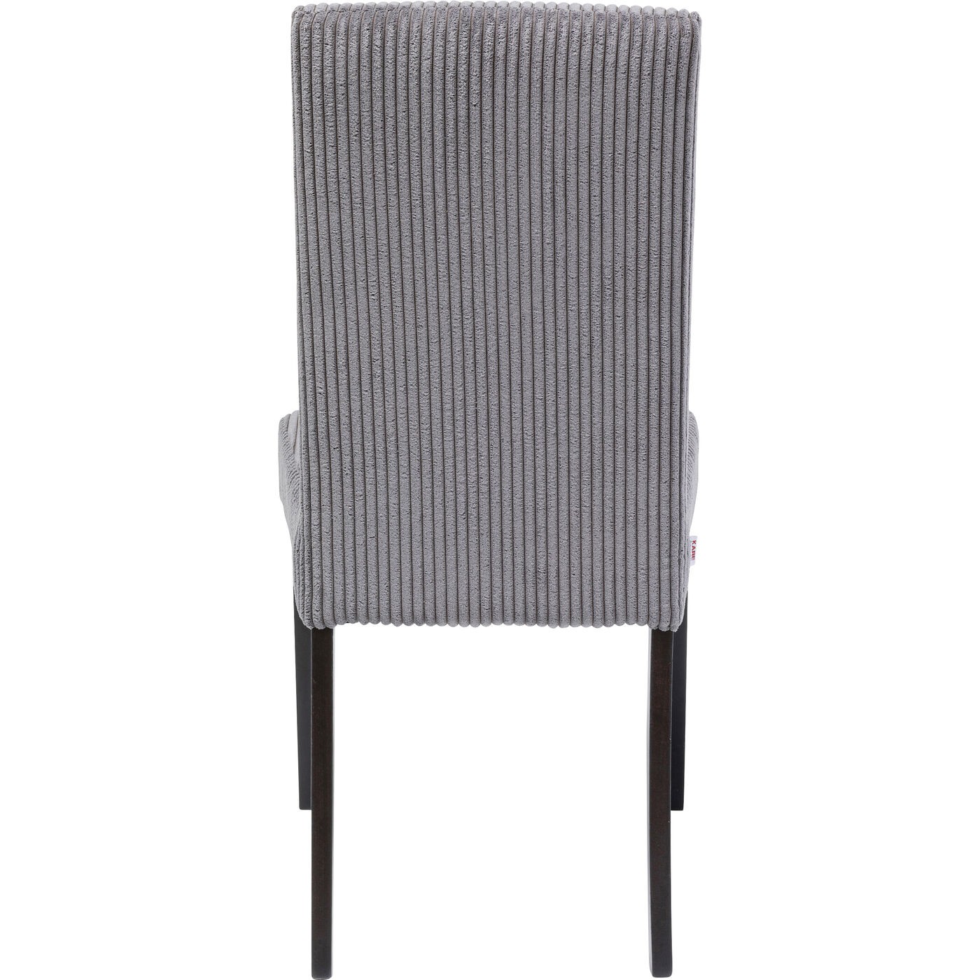 Chaise Econo côtelée grise Kare Design