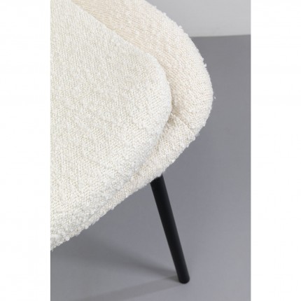 Chaise West Side Boucle crème Kare Design