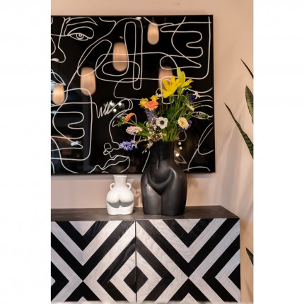 Vase Donna noir 40cm Kare Design 