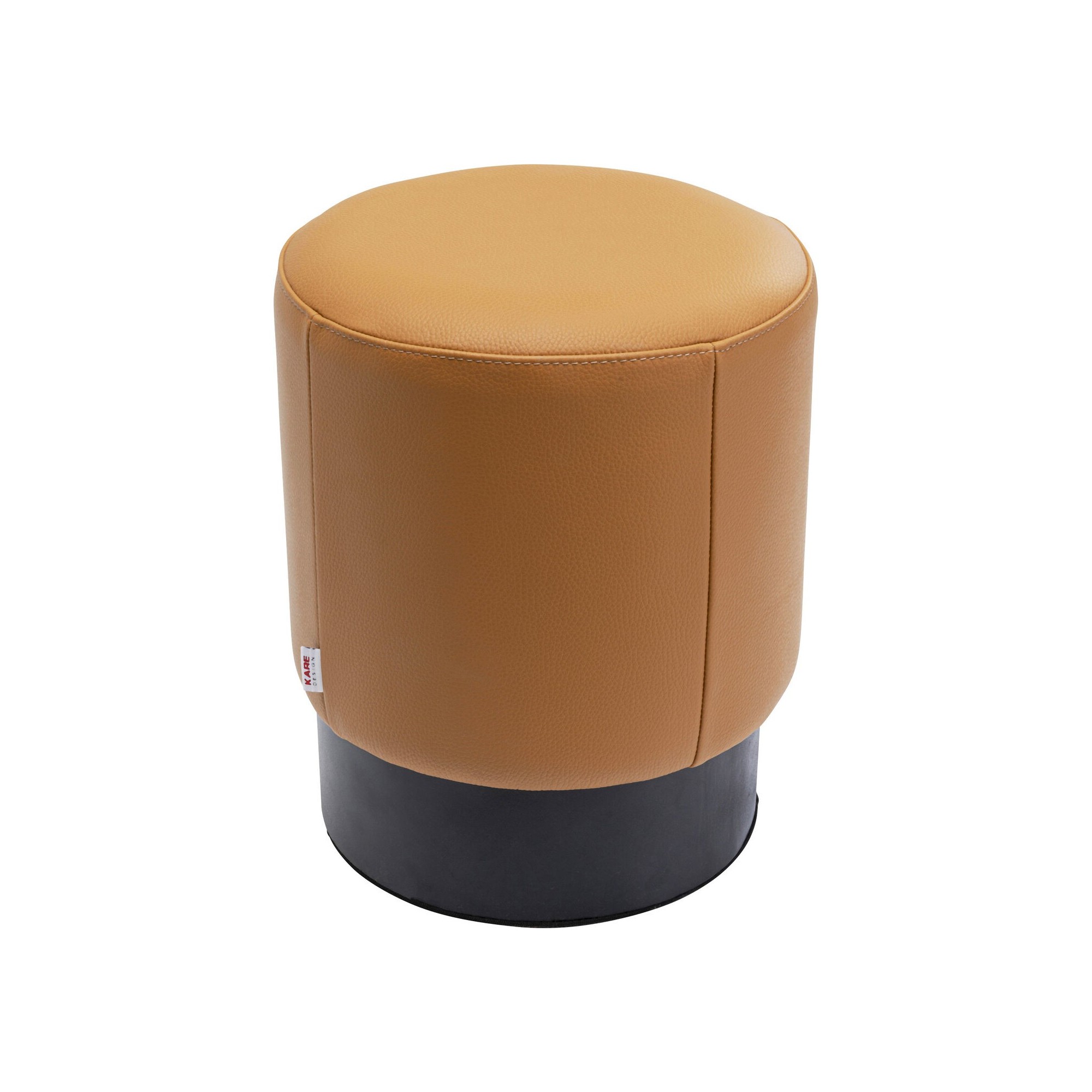 Tabouret Cherry simili cuir marron Kare Design