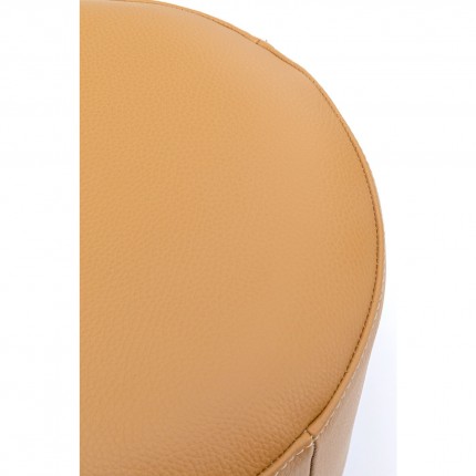 Tabouret Cherry simili cuir marron Kare Design