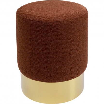Tabouret Cherry Lina marron et laiton Kare Design 