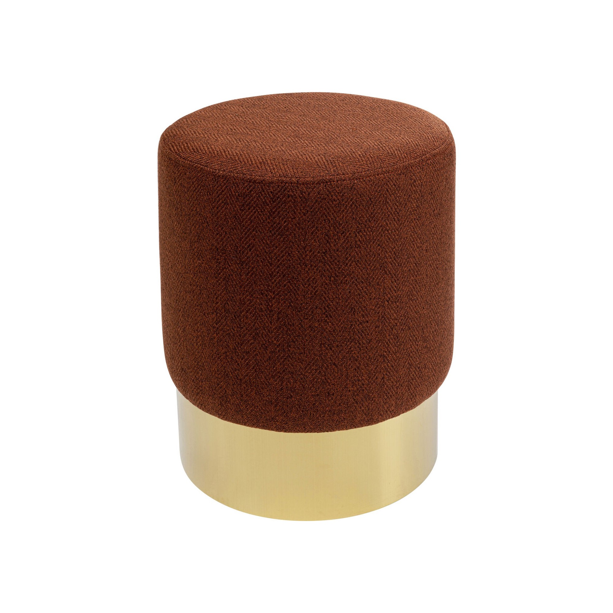 Tabouret Cherry Lina marron et laiton Kare Design 