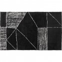 Tapis Opaco Net 240x170cm noir et blanc Kare Design