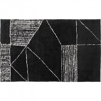 Tapis Opaco Net 240x170cm noir et blanc Kare Design