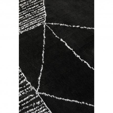 Tapis Opaco Net 240x170cm noir et blanc Kare Design