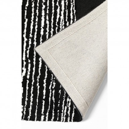 Tapis Opaco Net 240x170cm noir et blanc Kare Design