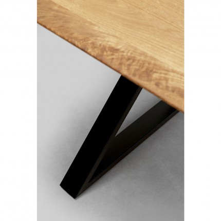 Table Symphony Cross Oak Black 200x100cm Kare Design