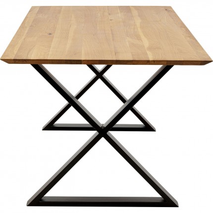 Table Symphony Cross Oak Black 200x100cm Kare Design