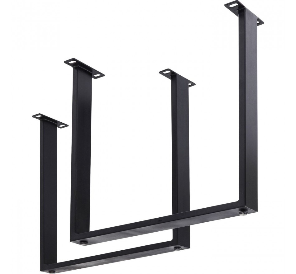 Pieds de table Tavola noirs set de 2 Kare Design