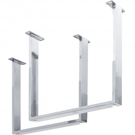 Pieds de table Tavola chrome set de 2 Kare Design