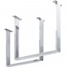Pieds de table Tavola chrome set de 2 Kare Design