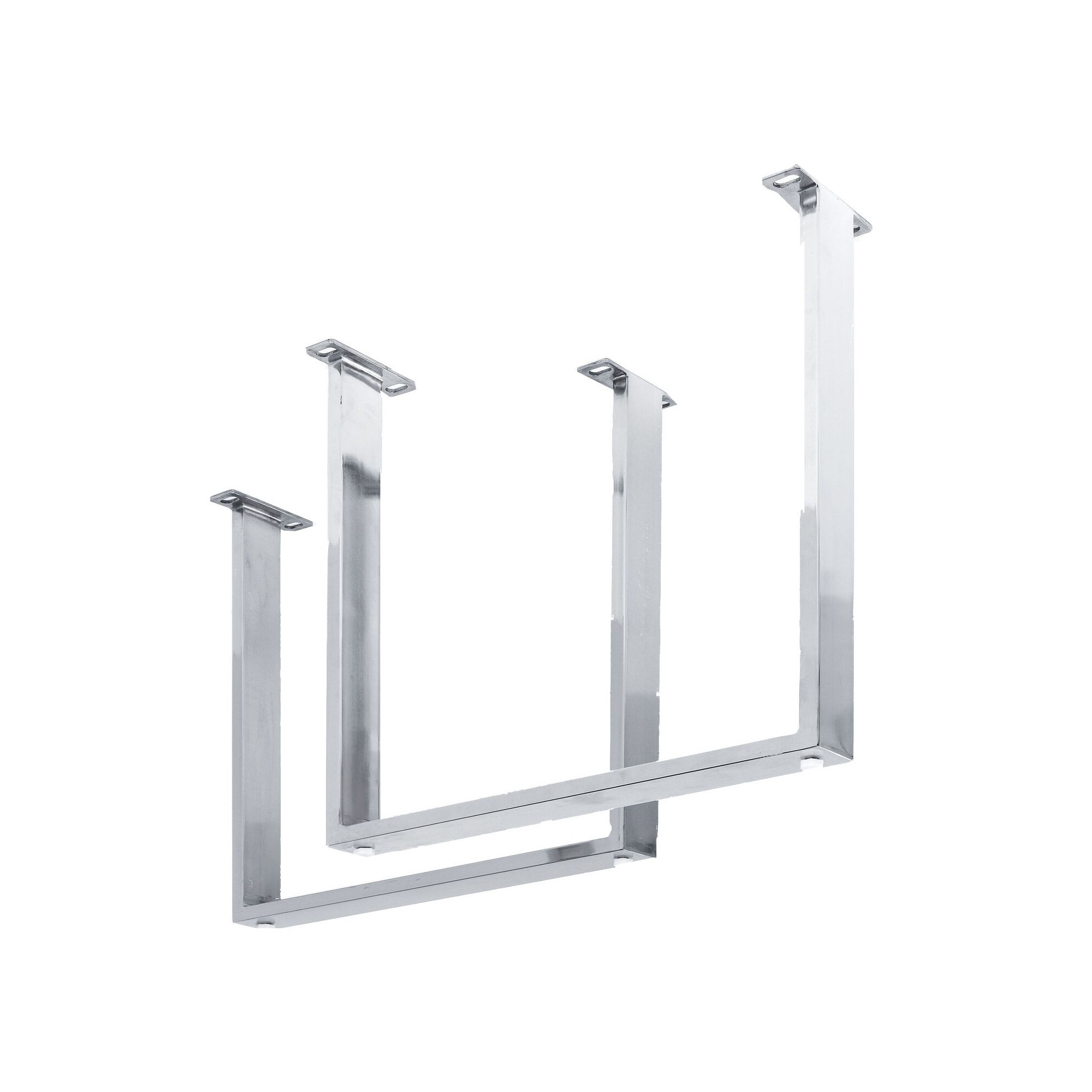 Pieds de table Tavola chrome set de 2 Kare Design