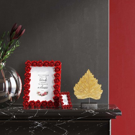 Cadre photo roses rouges 26x31cm Kare Design