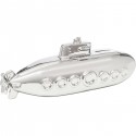 Tirelire sous-marin argenté Kare Design