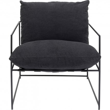 Fauteuil Cuby anthracite Kare Design