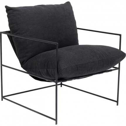 Fauteuil Cuby anthracite Kare Design