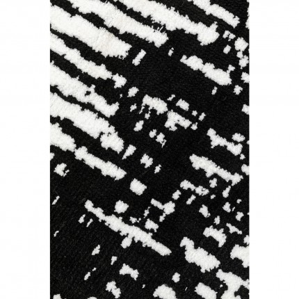 Tapis Opaco 240x170cm noir et blanc Kare Design