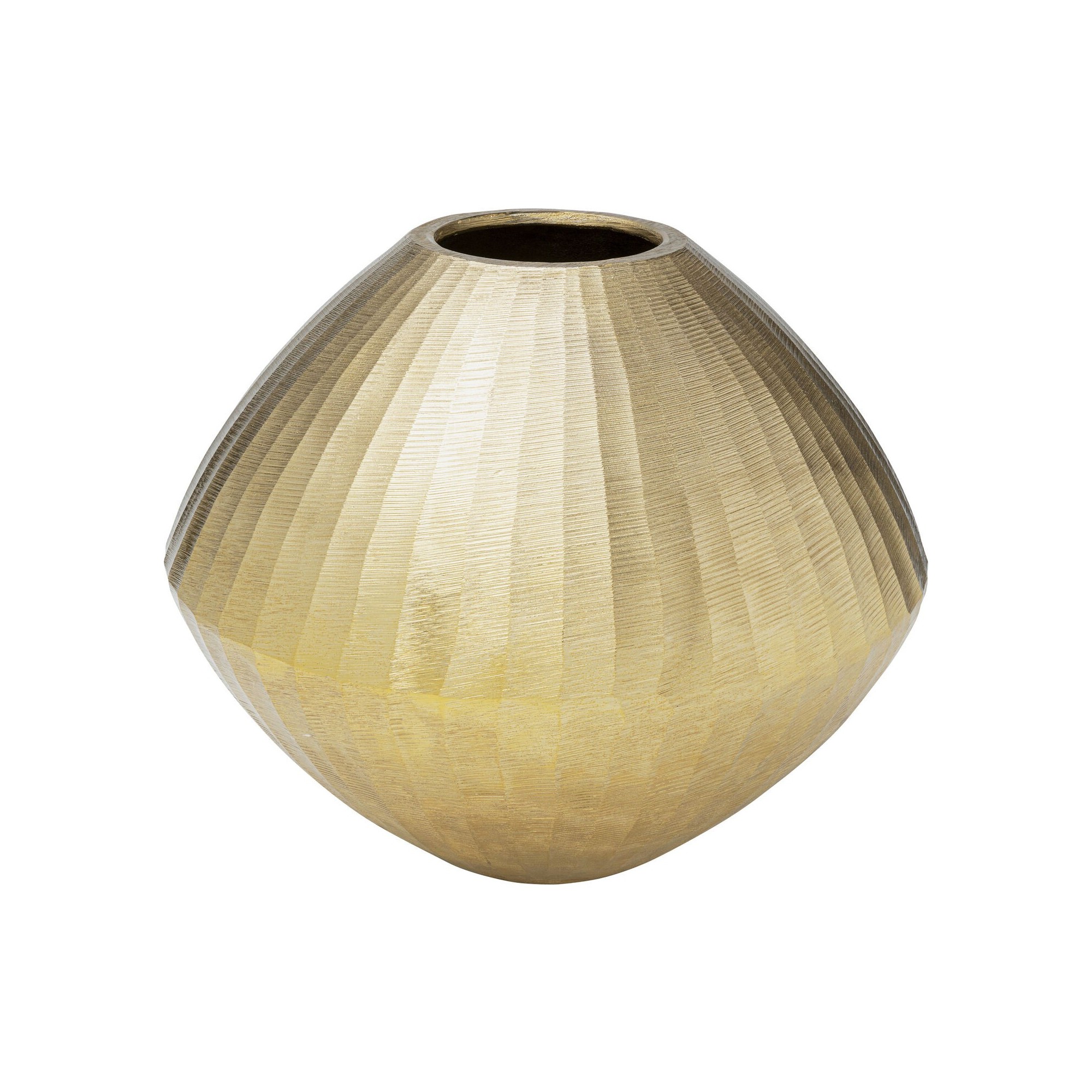 Vase Sacramento Carving doré 30cm Kare Design