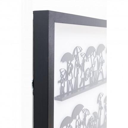 Tableau 3D parapluies 90x90cm Kare Design