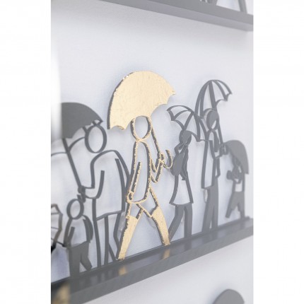 Tableau 3D parapluies 90x90cm Kare Design