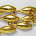 Déco murale banc poissons dorés 181cm Kare Design