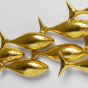 Déco murale banc poissons dorés 181cm Kare Design