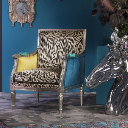 Fauteuil Regency zèbre Kare Design