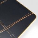 Table basse Miler dorée et noire 80x80cm Kare Design