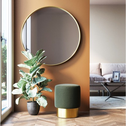 Tabouret Cherry Lina vert et laiton Kare Design