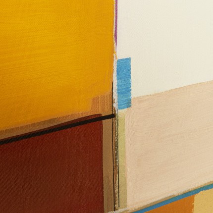 Peinture Abstract Shapes jaune 113x113cm Kare Design