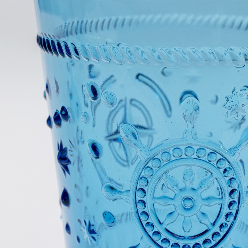 Verres à eau hauts Greece bleus 13cm set de 4 Kare Design