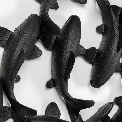 Wall Decoration fish koi black XL 160cm Kare Design