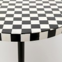 Table d'appoint Domero Chess noire et blanche 25cm Kare Design
