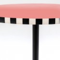 Table d'appoint Domero Checkers rouge  40cm Kare Design