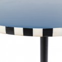 Table d'appoint Domero Checkers bleue 40cm Kare Design