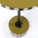 Table d'appoint Domero Checkers verte 40cm Kare Design