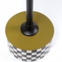 Table d'appoint Domero Checkers verte 40cm Kare Design