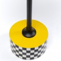Table d'appoint Domero Checkers jaune 25cm Kare Design