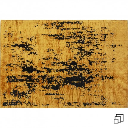 Tapis Silja ocre et noir Kare Design