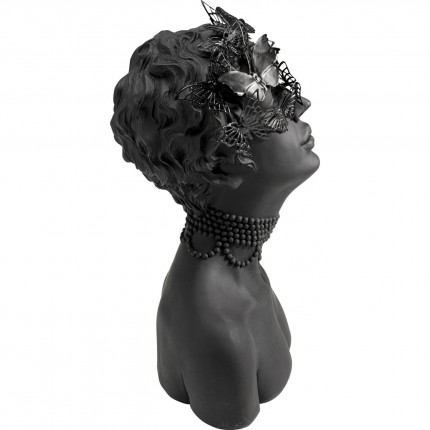 Déco buste femme papillons noire Kare Design